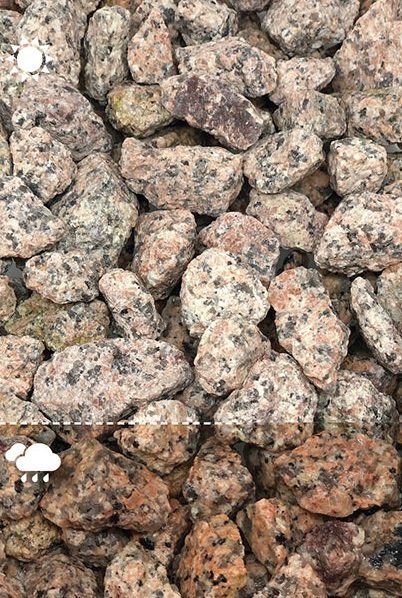 Dekoratiivkillustik Roosa graniit 16/32 1000kg bigbag